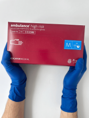 Рукавички латексні Mercator Ambulance High Risk (50 шт/уп)