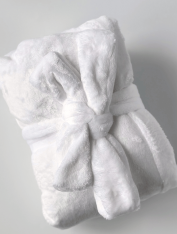 Халат детский плюшевый для отелей и спа CHILA™ (белый)