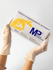 Перчатки латексные с пудрой Medical Professional, 100шт