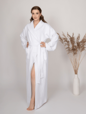 Халат хлопковый (пике) "косичка" для гостиниц и спа CHILA™