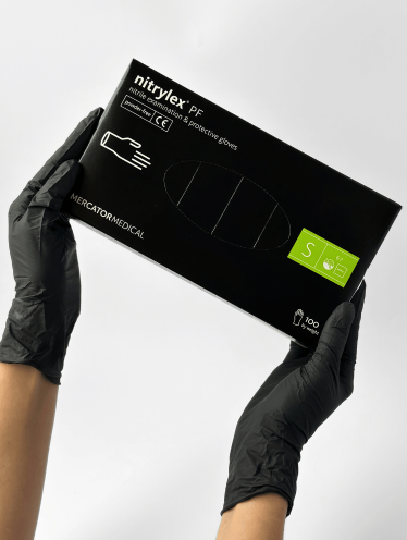 Перчатки нитриловые Mercator (плотность 4 г/м²) 100 шт