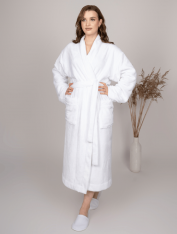 Халат плюшевый для гостиниц и спа, CHILA™ (белый)
