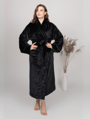 Халат плюшевый для гостиниц и спа, CHILA™ (черный)