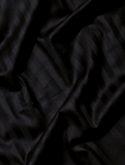Простынь Сатин-страйп, черная