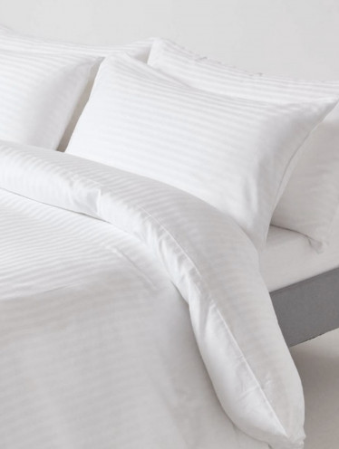 Пододеяльник Сатин-страйп, белый