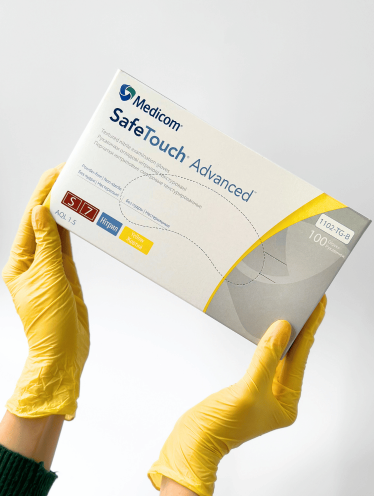 Перчатки нитриловые Medicom (плотность 3,8г/м²) 100 шт