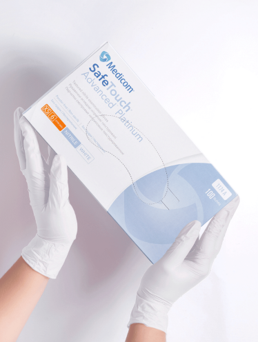 Перчатки нитриловые Medicom (плотность 4 г/м²) 100 шт