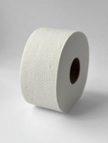 Туалетная бумага Джамбо 90 м, 2-слойная, белая
