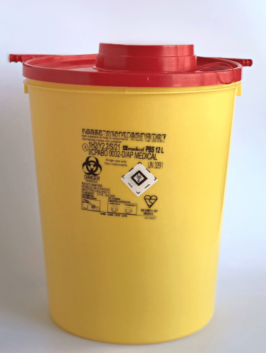Контейнер для сбора игл и медицинских отходов, 12л