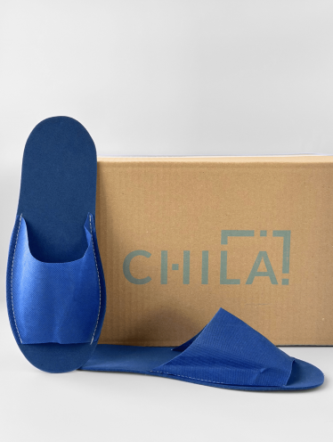 Тапочки одноразовые "Эконом" синие (100 пар)