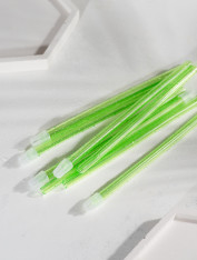 Слюноотсос пластиковый, лайм (100шт/уп)