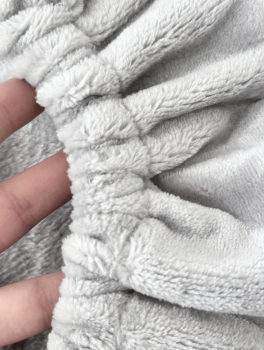 Чохол на стілець для майстра (плюшевий), світло-сірий