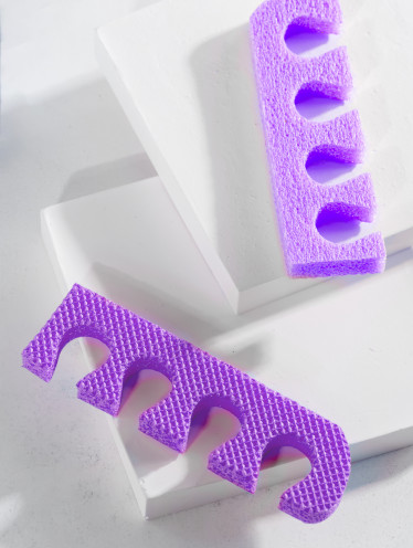 Разделитель пальцев для педикюру, фиолет. (20 пар/уп)