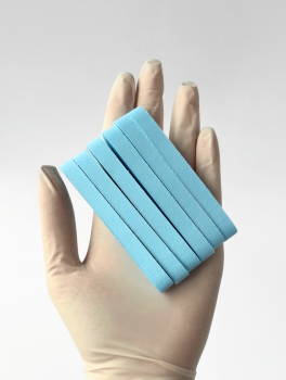 Спонж косметологический прессованный, голубой (12шт/уп)