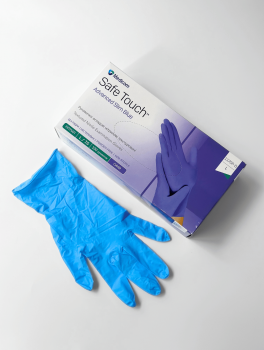 Перчатки нитриловые (размер L) голубые 3,5г Medicom, 100 шт