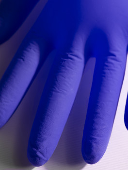 Перчатки нитриловые, фиолетовые (плотность 3,5 г/м²), Medicom, 100шт/уп, размер S