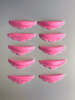 Бигуди для ламинирования и завивки ресниц (5 пар/уп), розовые