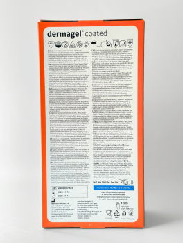 Рукавички латексні без пудри (розмір М) 5,5г/м² MERCATOR Dermagel Coated, 100шт