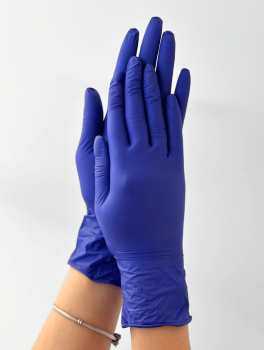 Перчатки нитриловые (размер XS) синие 3,5г Mercator Nitrylex Basic, 100 шт