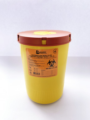 Контейнер для сбора игл и медицинских отходов, 3л