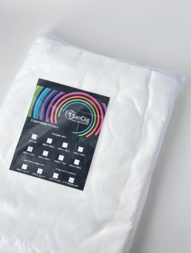 Салфетки спанлейс 30*40см, гладкие (100шт/уп) SanGig