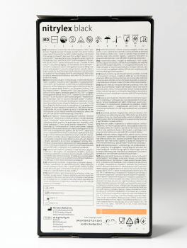 Перчатки нитриловые (размер ХS) черные 4г Nitrylex Mercator, 100 шт