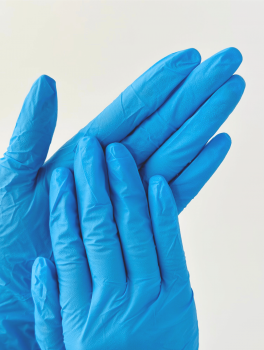 Перчатки нитриловые (размер XL) голубые 3,5 г Nitrylex CLASSIC, 100шт/уп