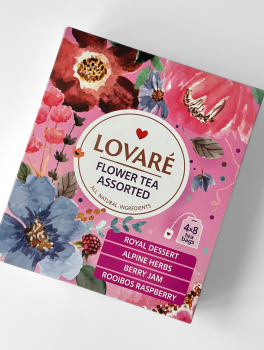 Чай цветочный LOVARE 48г (1.5г*32 шт), пакетированный, АСОРТИ