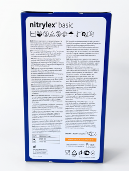 Рукавички нітрилові (розмір XS) сині 3,5г Mercator Nitrylex Basic, 100 шт