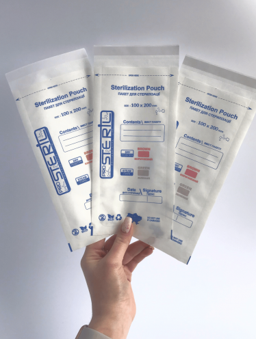 Крафт-пакеты 100х200 мм, белые ProSteril (100 шт)