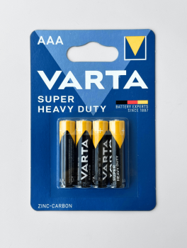Батарейки мизинчикові (ААА) VARTA 1.5V (4шт/уп)