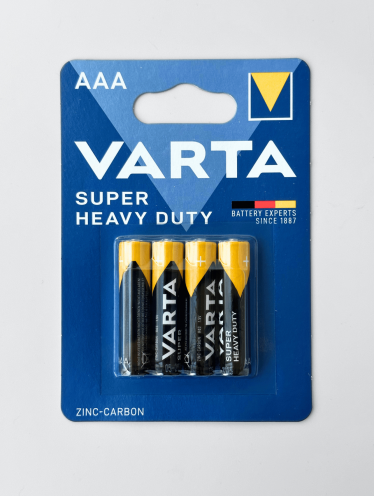 Батарейки мизинчиковые (ААА) VARTA 1.5V (4шт/уп)