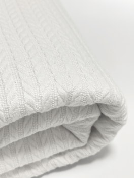 Плед-покрывало хлопковое пике "Косичка", 180х220 см