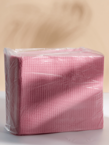 Серветка стоматологічна 3-шарова, рожева (500шт/уп)