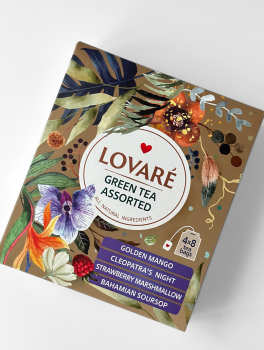 Чай зеленый LOVARE 48г (1.5г*32 шт), пакетированный, АССОРТИ