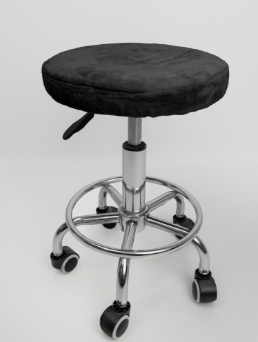 Чехол на стул для мастера (плюшевый), черный