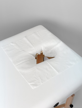 Серветки з "X" отвором для масажного столу (50 шт/уп) Etto