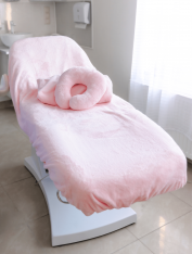 Чехол на кушетку плюшевый 90*210см, розовый (300 г/м²)