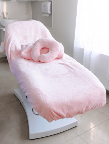 Чехол на кушетку плюшевый 90*210см, розовый (300 г/м²)