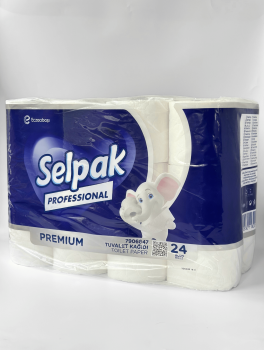 Туалетний папір SELPAK 3-шаровий, білий (24 шт/уп)