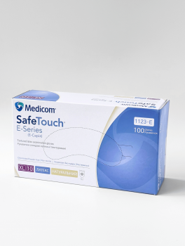 Перчатки латексные без пудры (размер XL) 5,5г/м² MEDICOM, 100шт