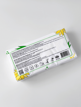 Серветки косметичні PARUS в кольоровій п/е упаковці (150 шт/уп)