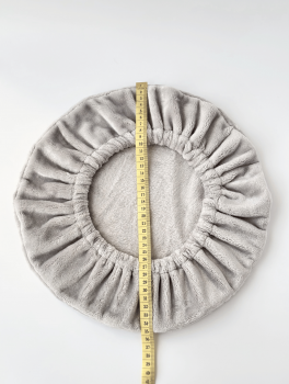 Чохол на стілець для майстра (плюшевий), світло-сірий