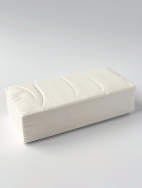 Салфетки бумажные косметические в прозрачной п/э упаковке (150 шт/уп)