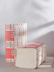 Полотенце бумажное V-складка ПРЕМИУМ, 2-слойное (160л/уп)