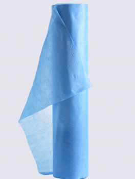 Простыни одноразовые 0.8х100м (плотность 30 мкн) голубые