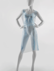 Фартук полиэтиленовый 25 мкм, голубой (100 шт/уп)