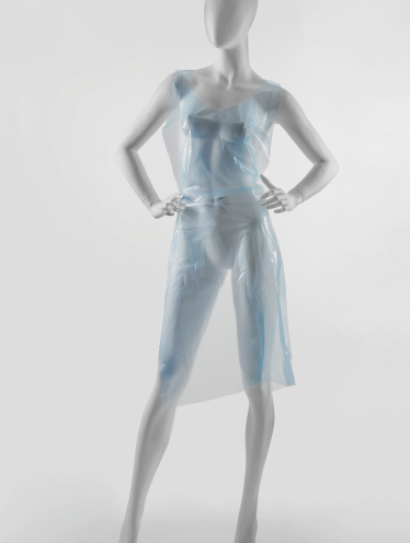 Фартук полиэтиленовый 25 мкм, голубой (100 шт/уп)