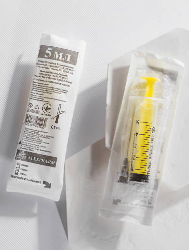 Шприц 5 мл Luer с иглой 22G, Alexpharm (120 шт/уп)