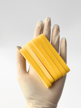 Спонж косметологический прессованный, желтый (12шт/уп)